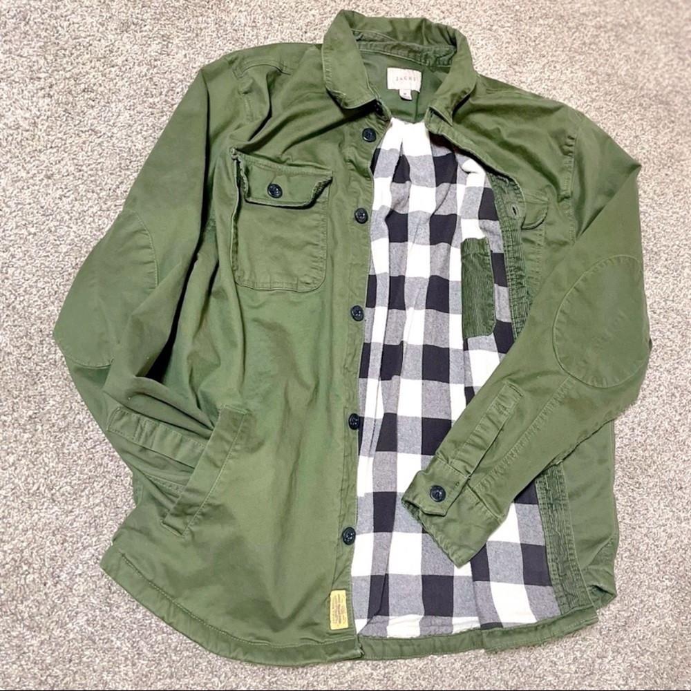 Jachs Army Green and Flannel Jacket